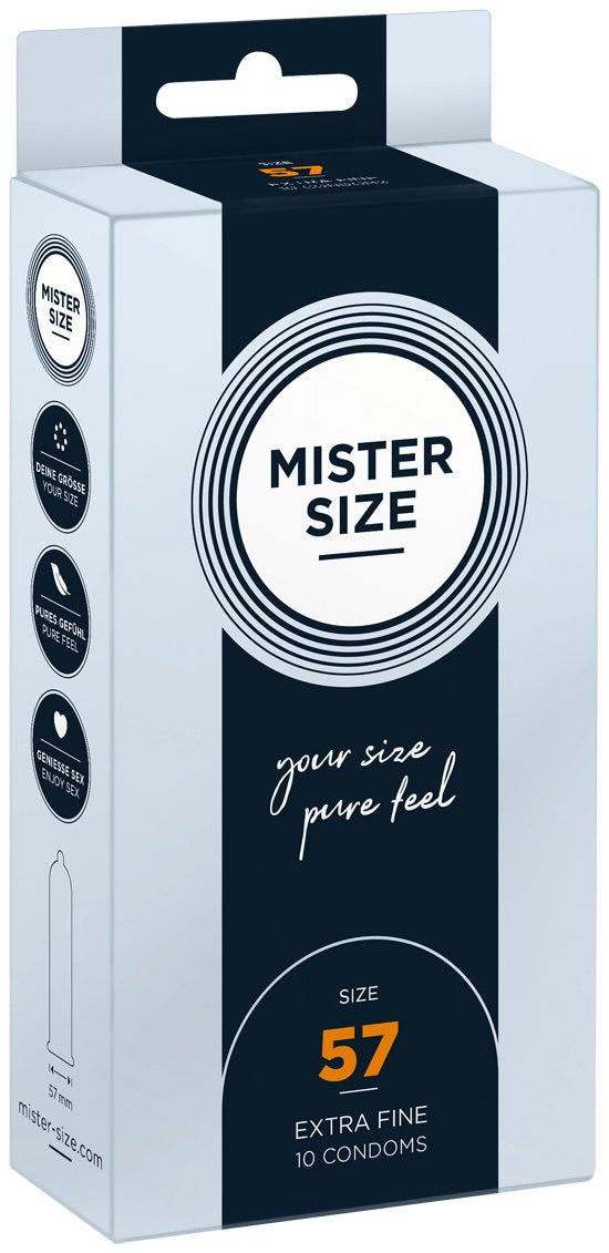 Mister Size - Preservativos Talla L 57 Mm (10 Unidades)