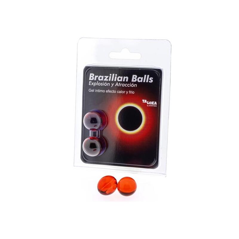 2 Brazilian Balls Explosion De Aromas Gel Excitante Efecto Calor Y Frio