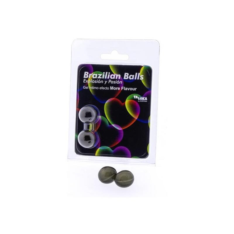 2 Brazilian Balls Explosion De Aromas Gel Excitante Efecto More Flavour