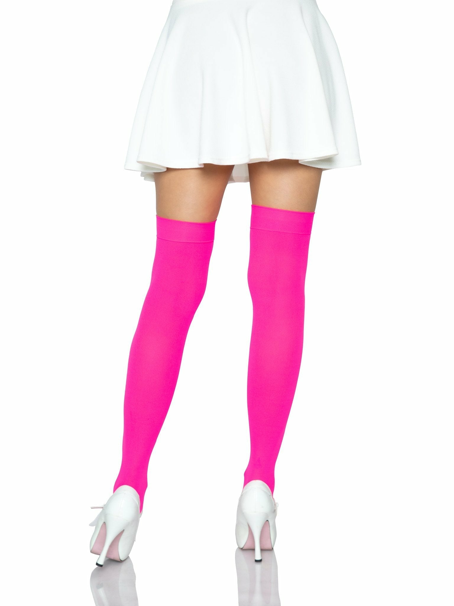 Leg Avenue Medias Opacas Rosa Neon