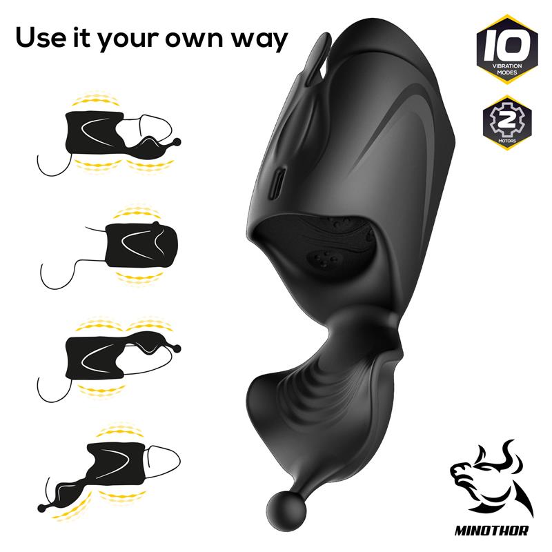 Advax One Masturbador Doble Motor Estimulación Multiple Flexible Usb