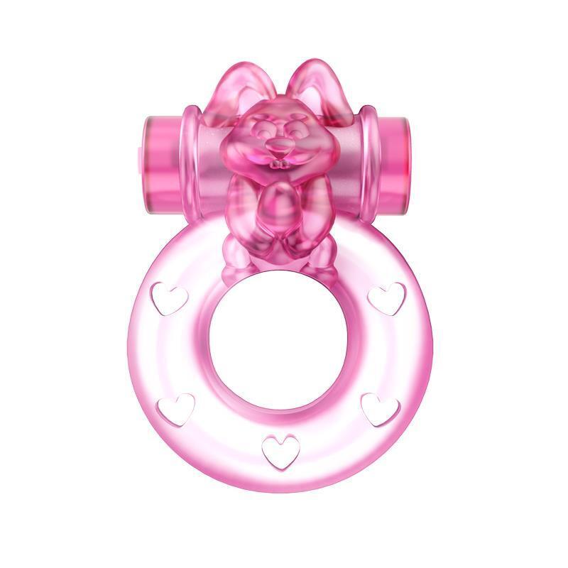 Anillo Con Bala Vibradora Conejito