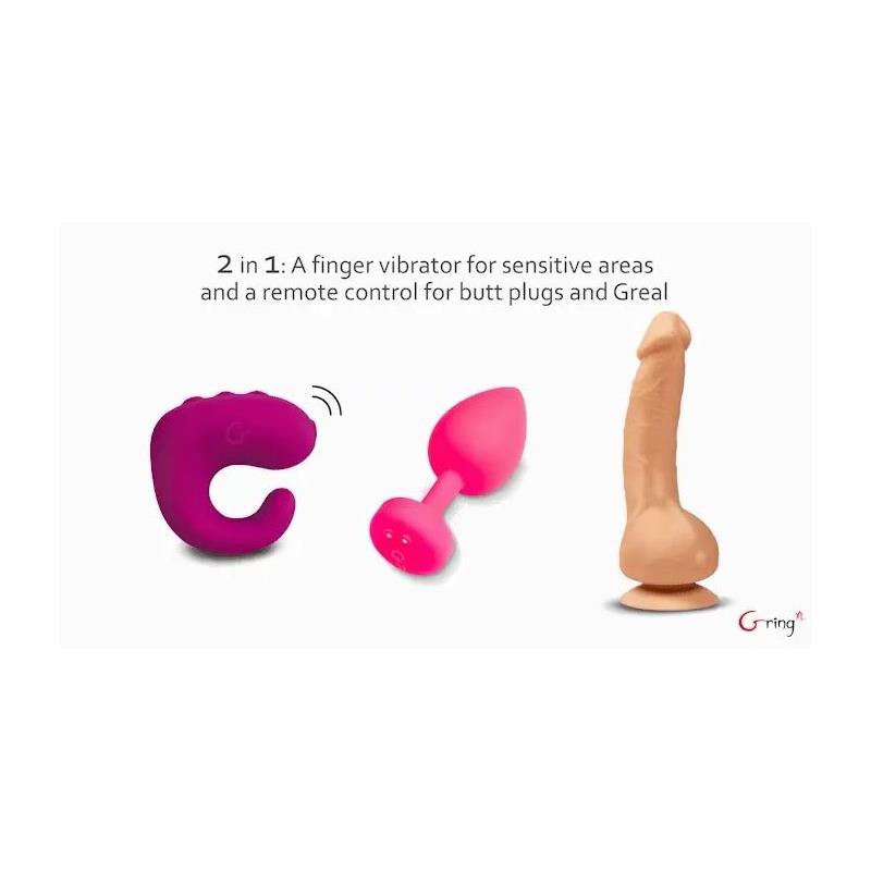 G-Vibe - Fun Toys Gring Anillo Vibrador Xl Sweet Raspberry