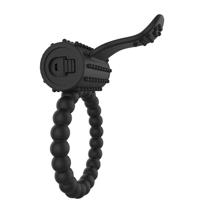 Anillo Para El Pene Con Vibración Negro