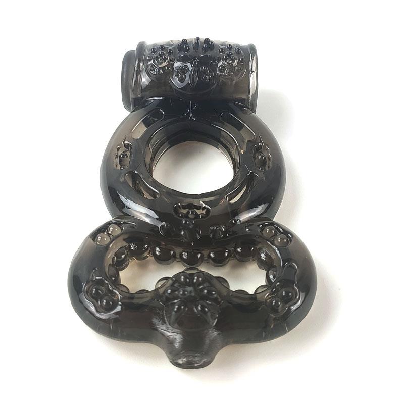 Anillo Para El Pene Con Vibración Negro