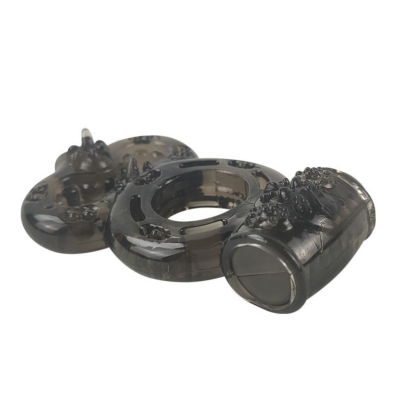 Anillo Para El Pene Con Vibración Negro