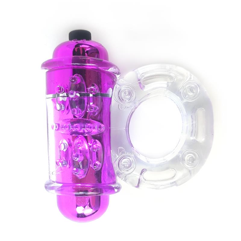 Anillo Para El Pene Con Vibración Rosa