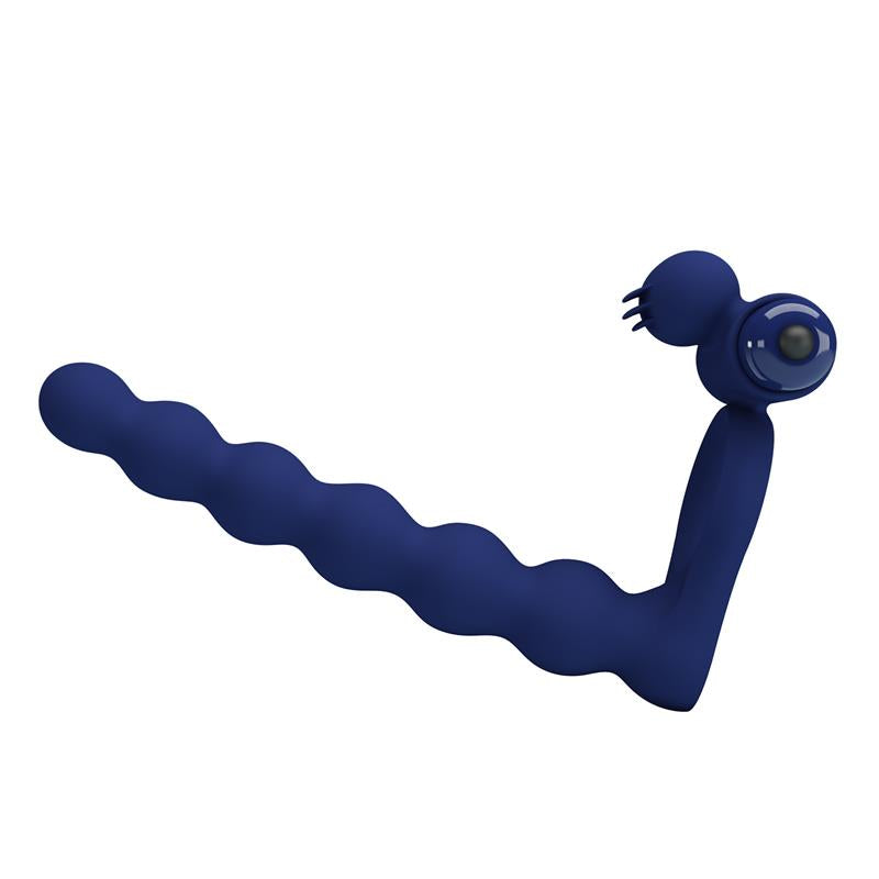 Pretty Love - Ajmal Anillo Vibrador Con Plug Azul