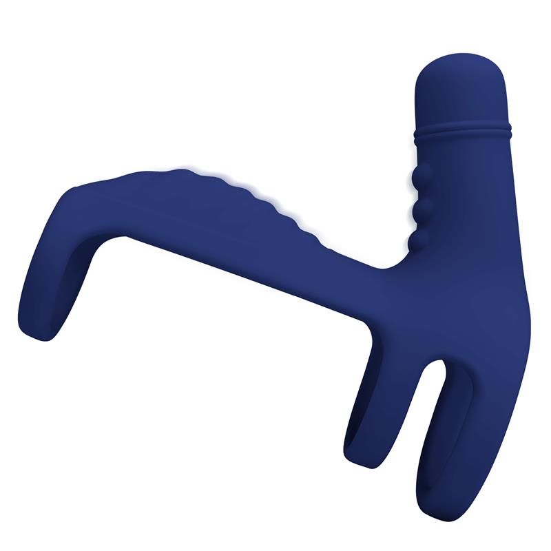 Pretty Love - Elish Anillo Vibrador Con Extensión Azul