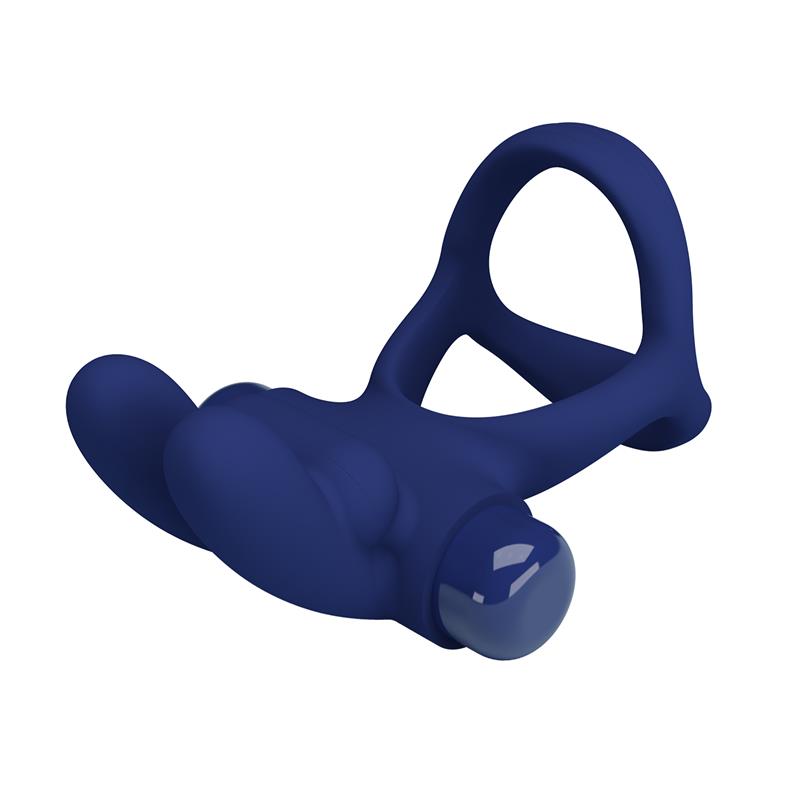 Pretty Love - Francisco Doble Anillo Vibrador Rabbit Azul