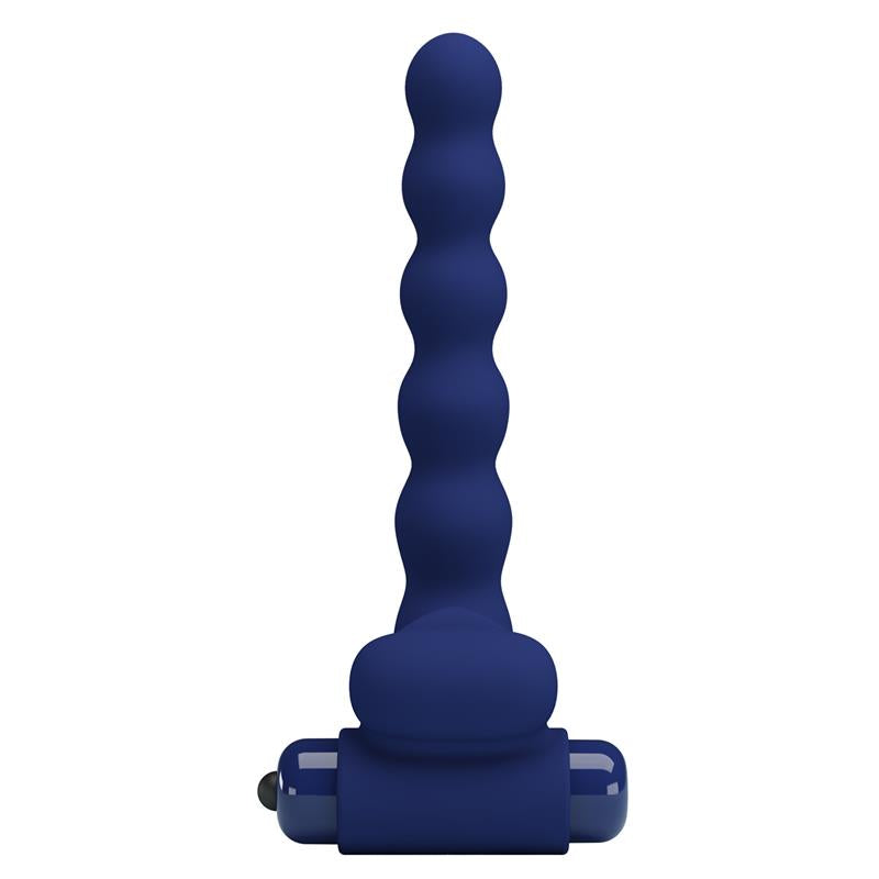 Pretty Love - Ajmal Anillo Vibrador Con Plug Azul
