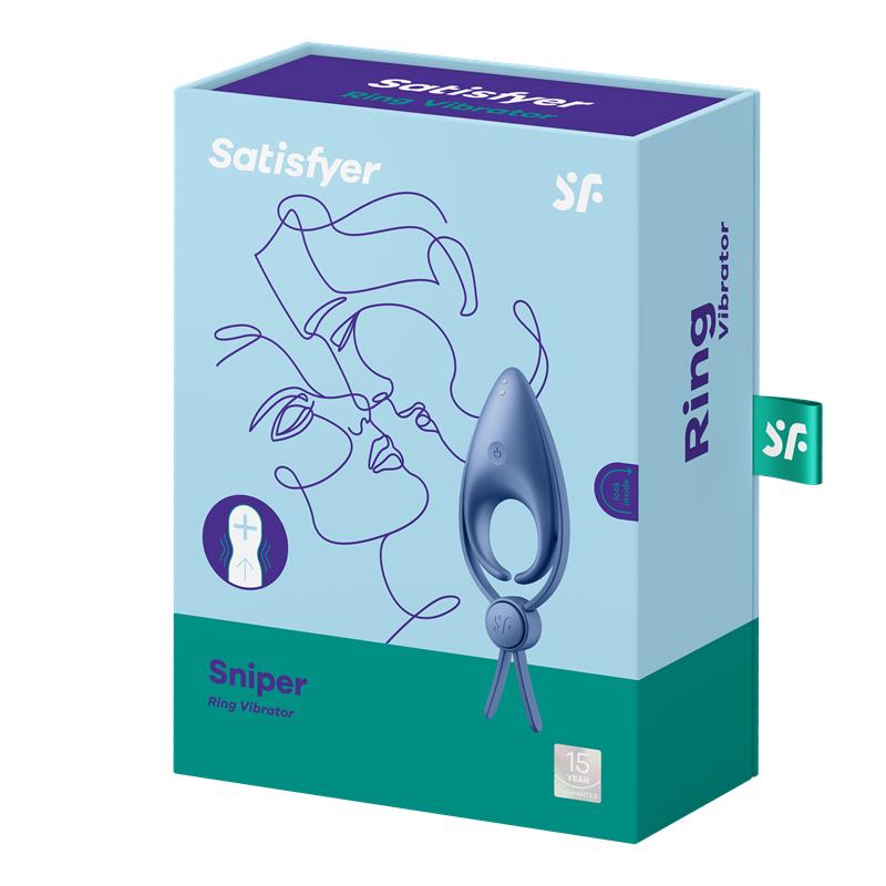 Satisfyer - Sniper Anillo Vibrador Azul