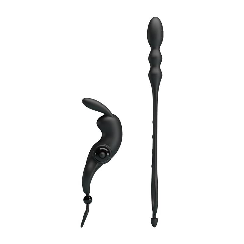 Anillo Vibrador Con Cadena Anal Desmontable