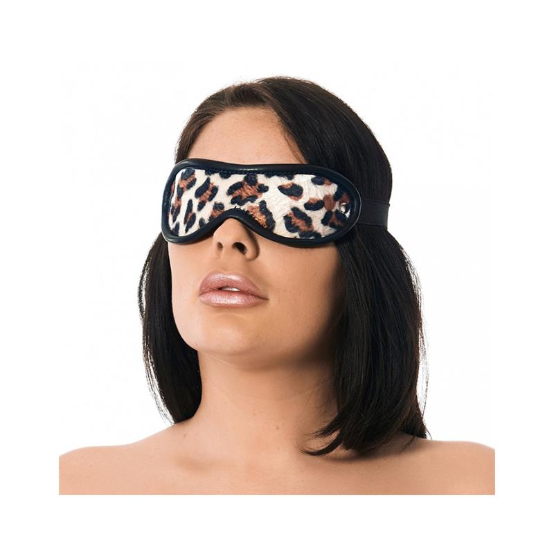 Antifaz Con Estampado Leopardo Talla Única