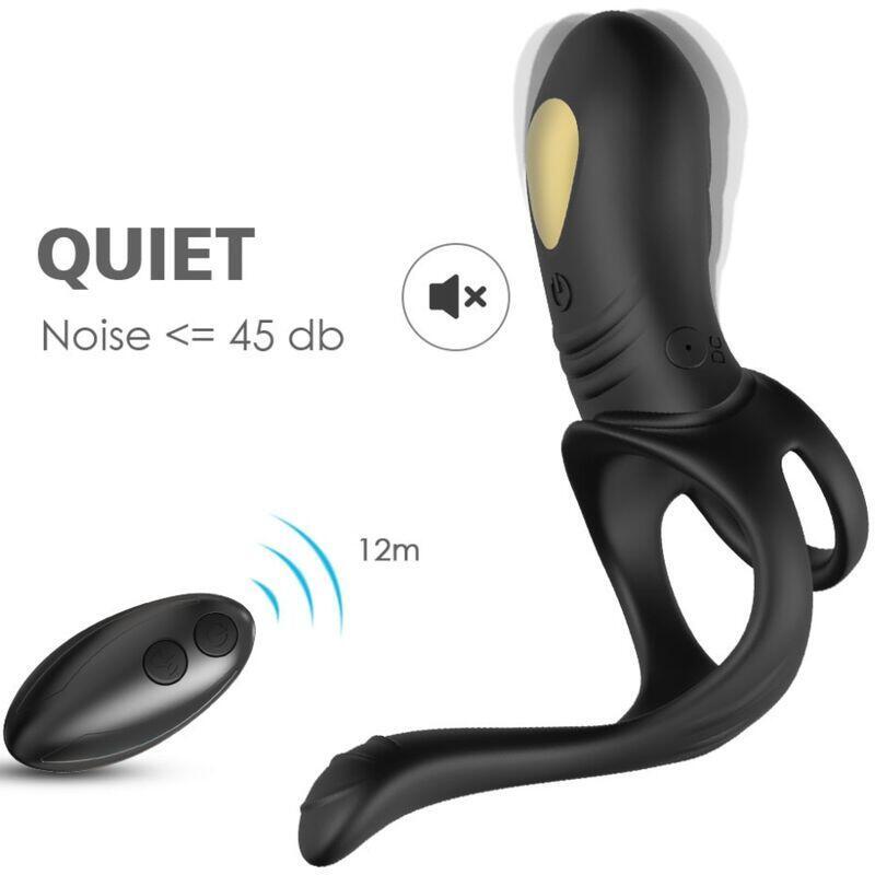 Armony - Joy Jumper Anillo Vibrador Parejas & Plug Anal Control Remoto Negro