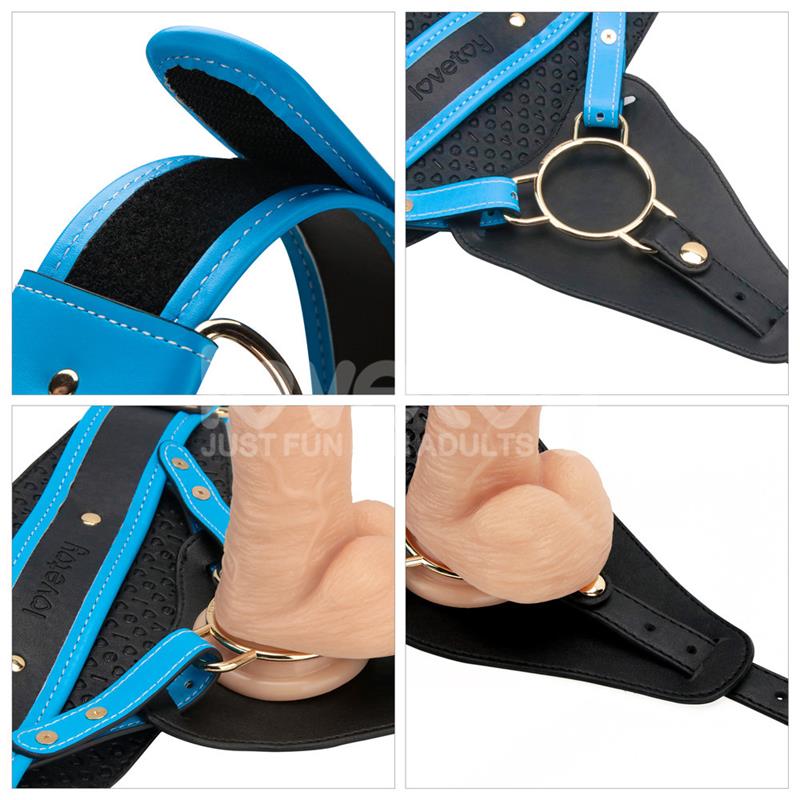 Arnés Con Dildo Con Vibración 8 Talla (Interno):Xs/S/M