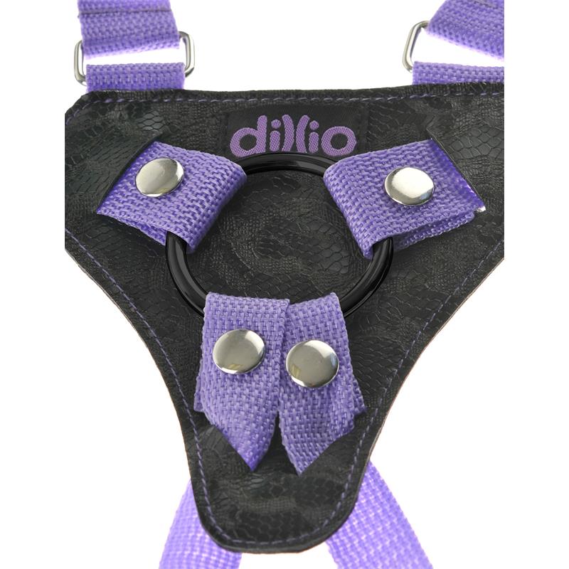 Dillio - Arnes Strap On Con Tirantes Y Dildo 17.8 Cm