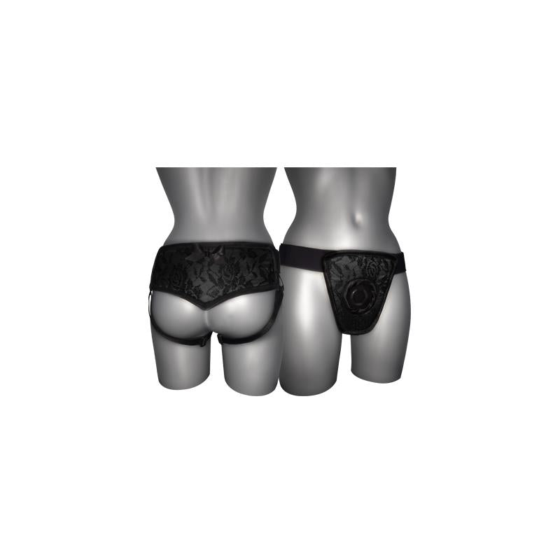 Arnés De Luxe Con Espalda Negro S - Xl