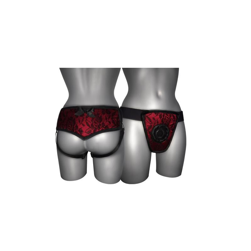 Arnés De Luxe Con Espalda Rojo S - Xl