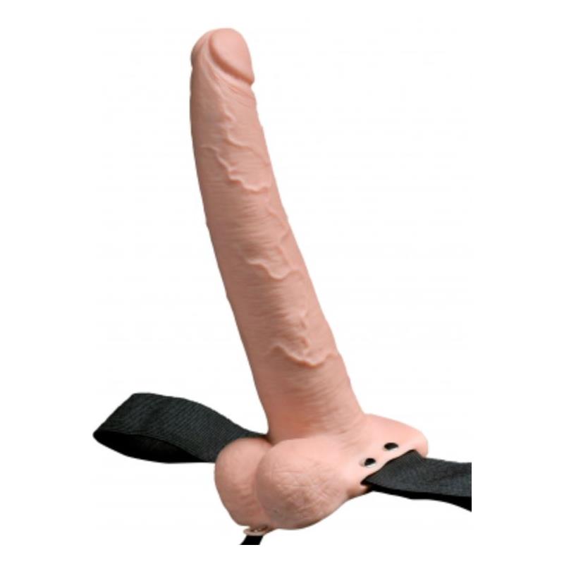Arnes Elastico Con Dildo Hueco 9 10 Funciones Vibracion Usb Natural