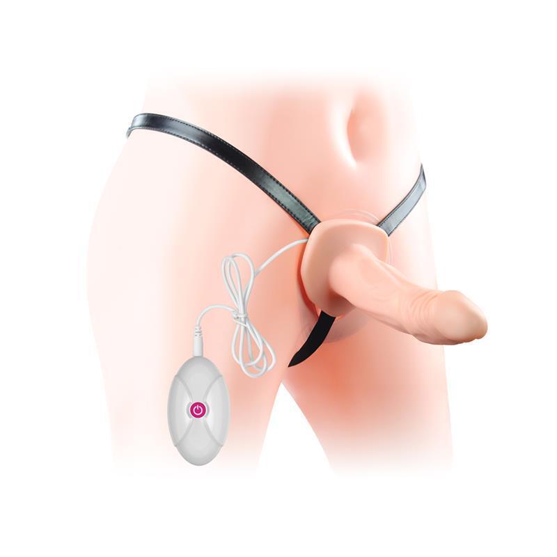 Arnés Unisex Pene Hueco Con Vibración