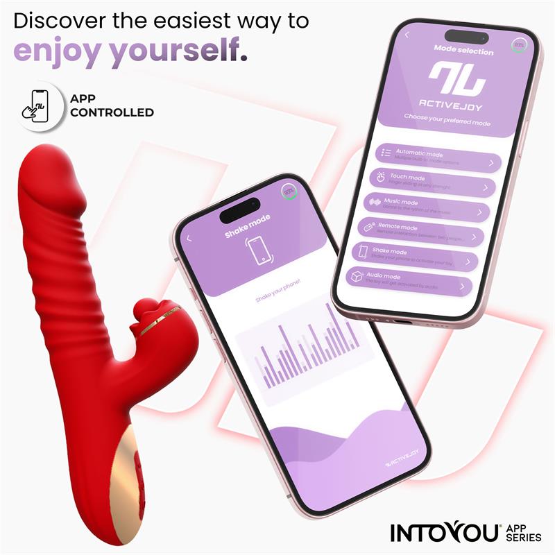Vibrador Ascen Con Thrusting Y Waving Y App Usb Magnético
