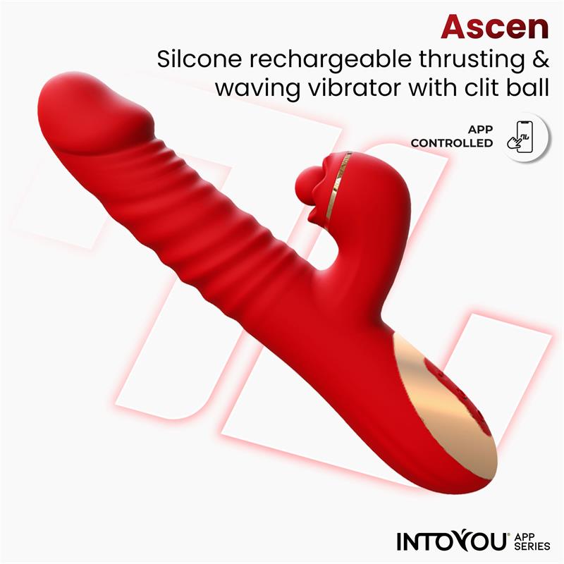Vibrador Ascen Con Thrusting Y Waving Y App Usb Magnético