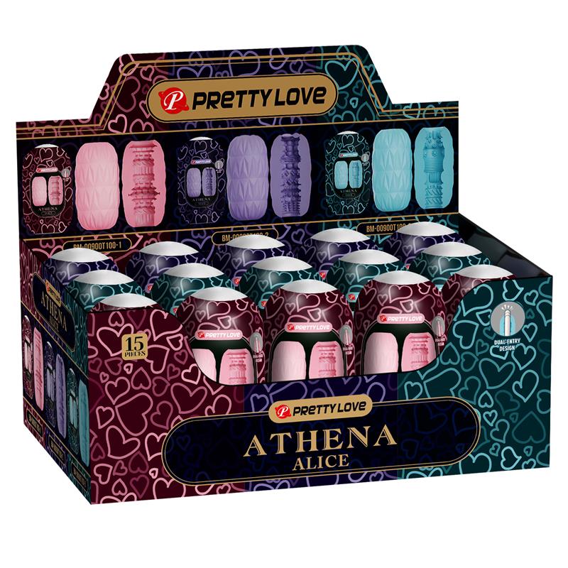 Pretty Love - Athena Alice Pack 15 Masturbadores Masculinos Varios