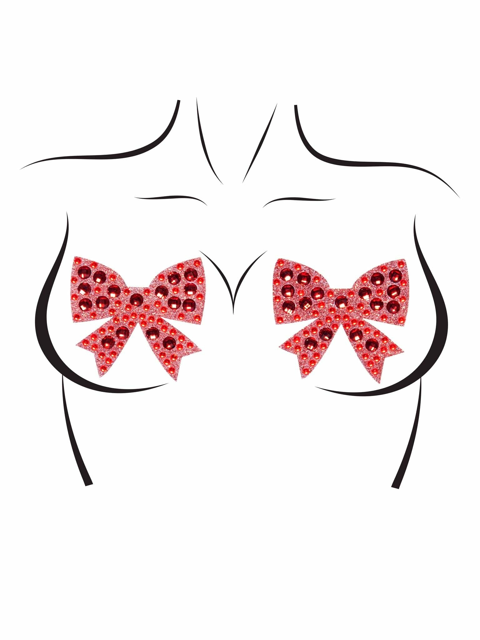 Leg Avenue Pezoneras Lazos Talla Unica