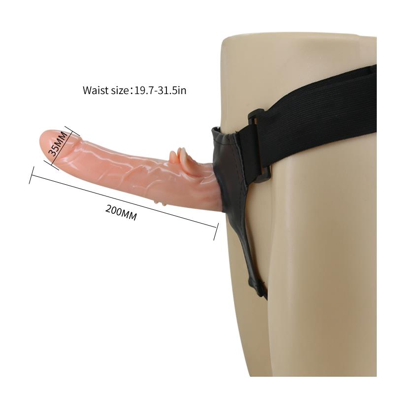 Baile Arnés Con Dildo Y Control Remoto 18 Cm