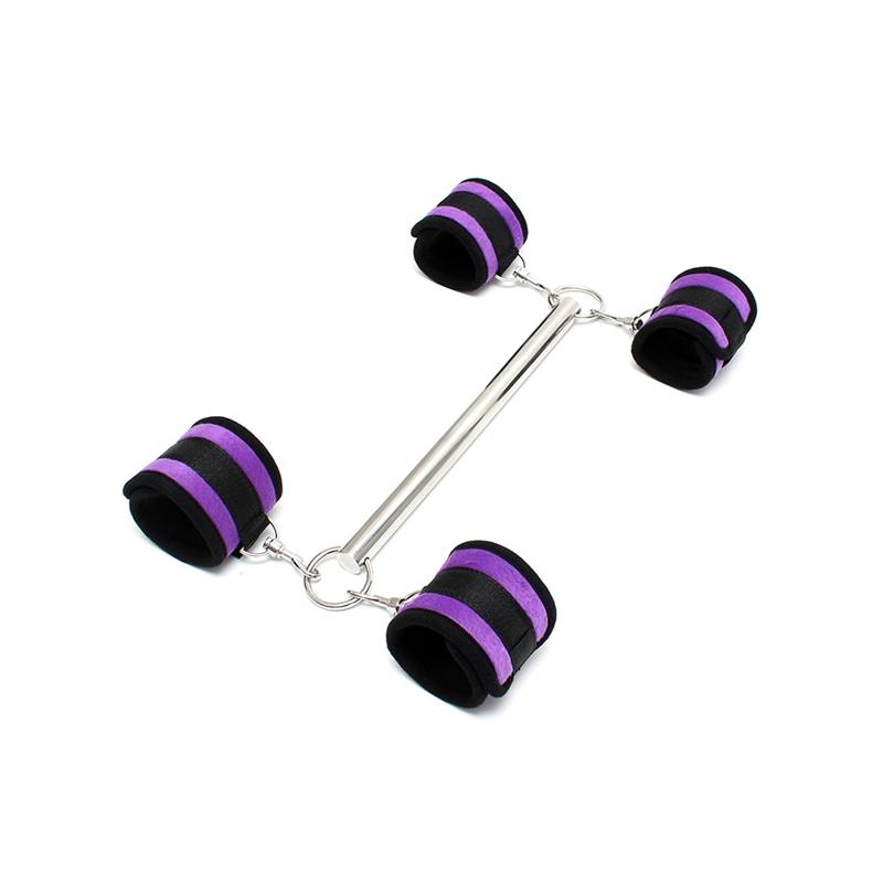 Barra Separadora Con Esposas Purpura