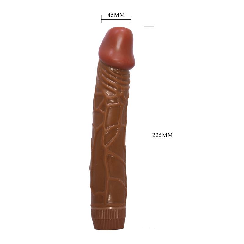 Baile - Bob Vibrador Realístico 22.5 Cm Mulato