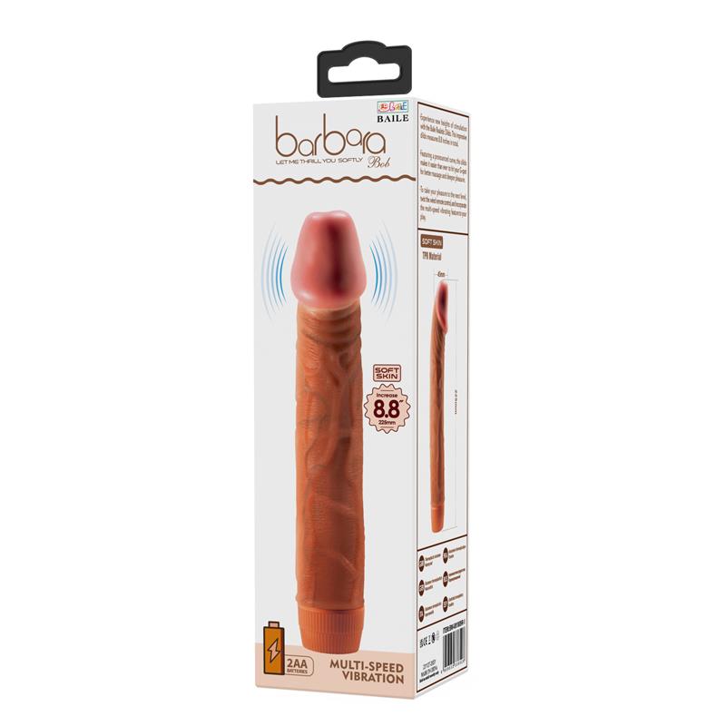 Baile - Bob Vibrador Realístico 22.5 Cm Mulato