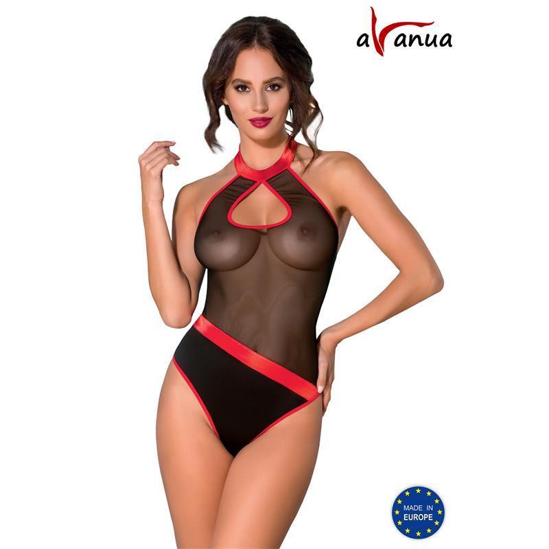 Body Cyra Negro/Rojo Talla (Interno):Xxl/Xxxl