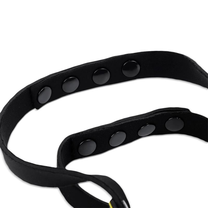 Bozal De Perro De Neopreno Desmontable Ajustable Negro