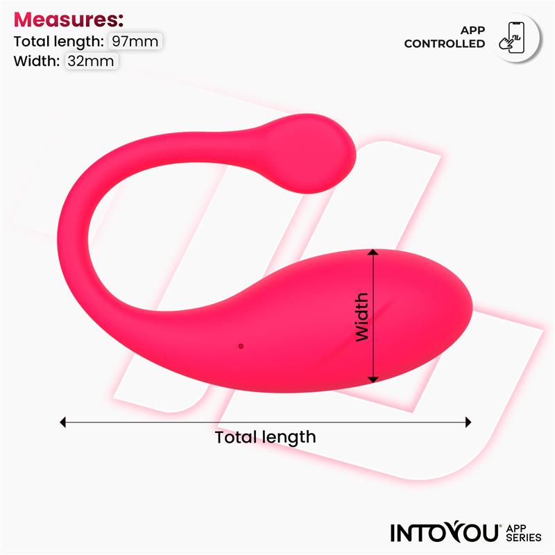 Huevo Vibrador Bulby Con App Rojo
