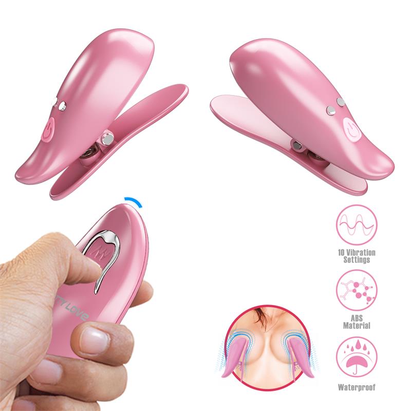 Cailey Pinzas Para Pezones Con Vibración Y Control Remoto