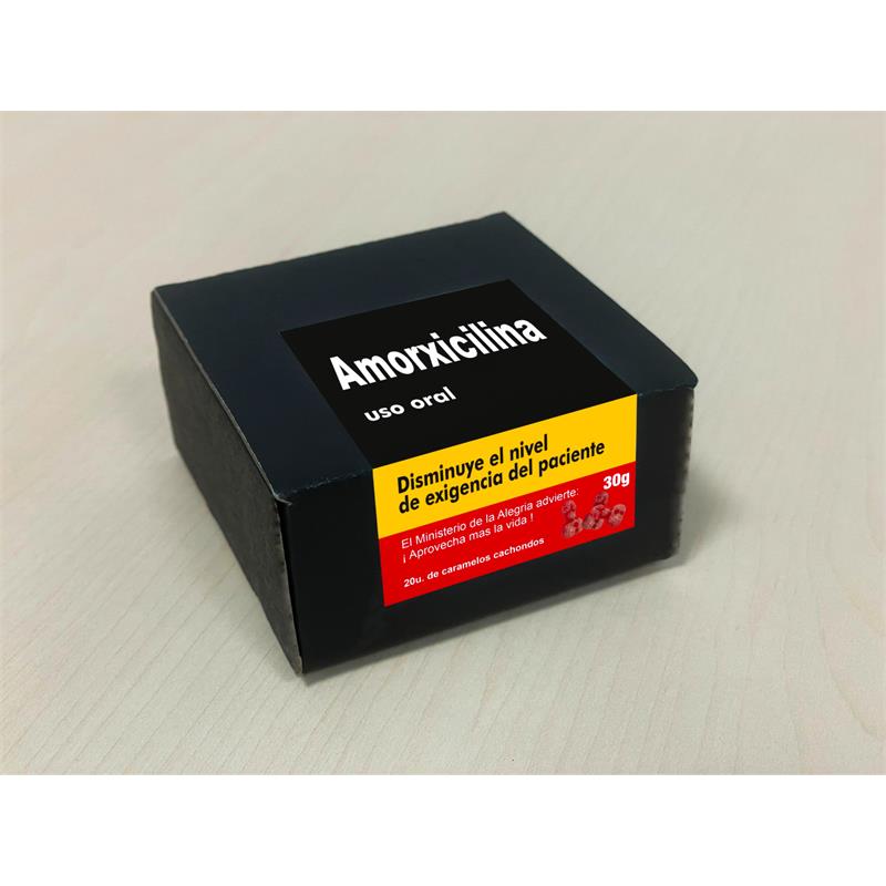 Caja Caramelos Amorxicilina 20 Und 30 Gr
