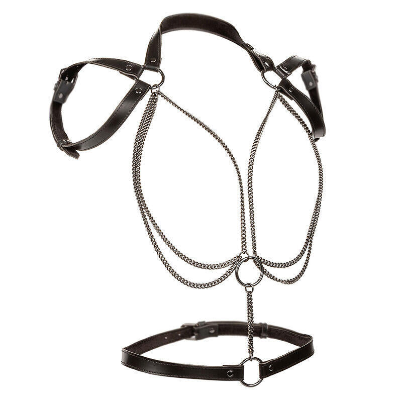 Calexotics - Euphoria Arnés Estilo Cabestro Con Múltiples Cadenas Premium