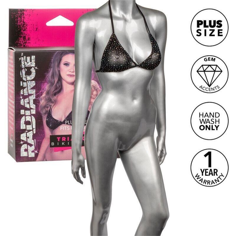 Calexotics - Radiance Top De Bikini Triangular Pedrería Talla Grande