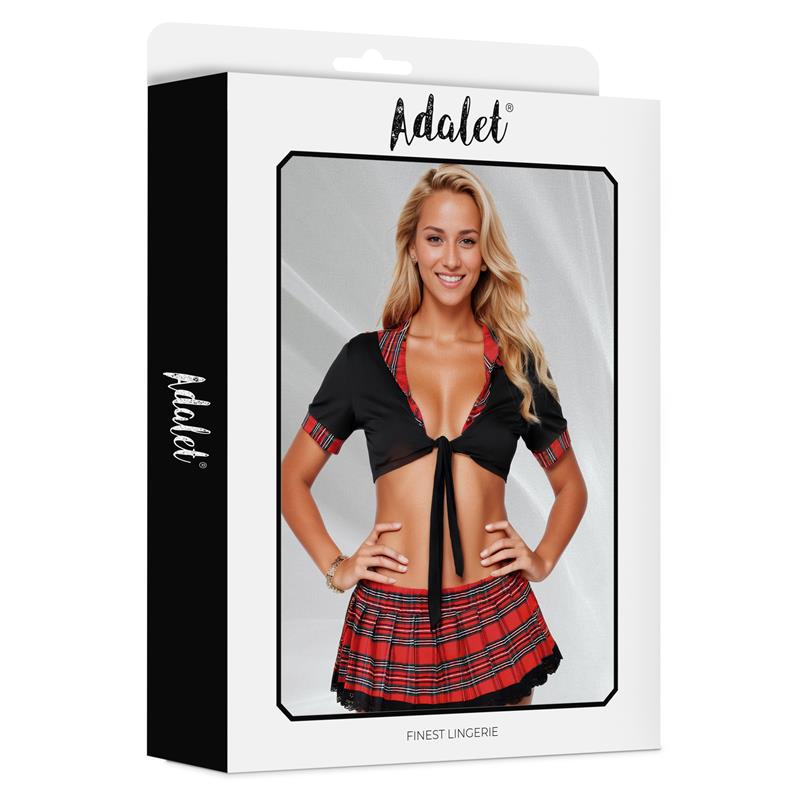 Carly Disfraz De Colegiala Rojo Talla (Interno):S/M