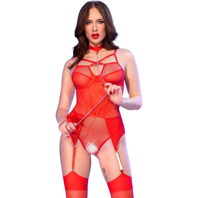 Chilirose - Cr 4879 Body Crotchless Rojo S