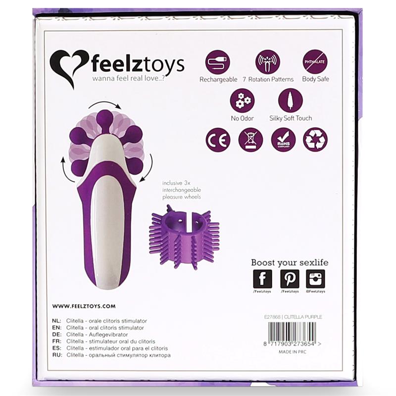 Feelztoys - Clitella Oral Estimulador De Clítoris - Morado