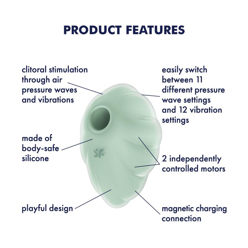 Satisfyer - Cloud Dancer Verde Vibrador Air Pulse