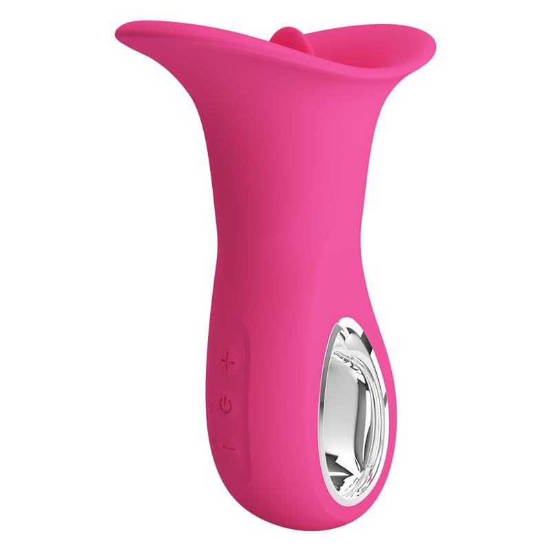 Pretty Love - Clyde Vibrador Oral Lengua Vibradora 12 Vibraciones Rosa