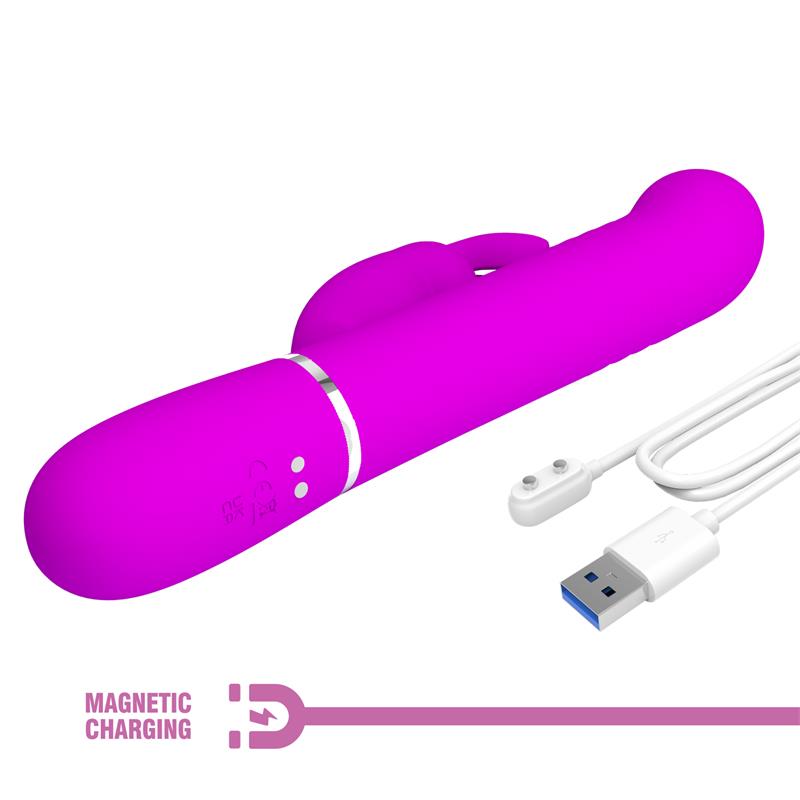 Pretty Love - Vibrador Coale Rabbit Perlas Violeta