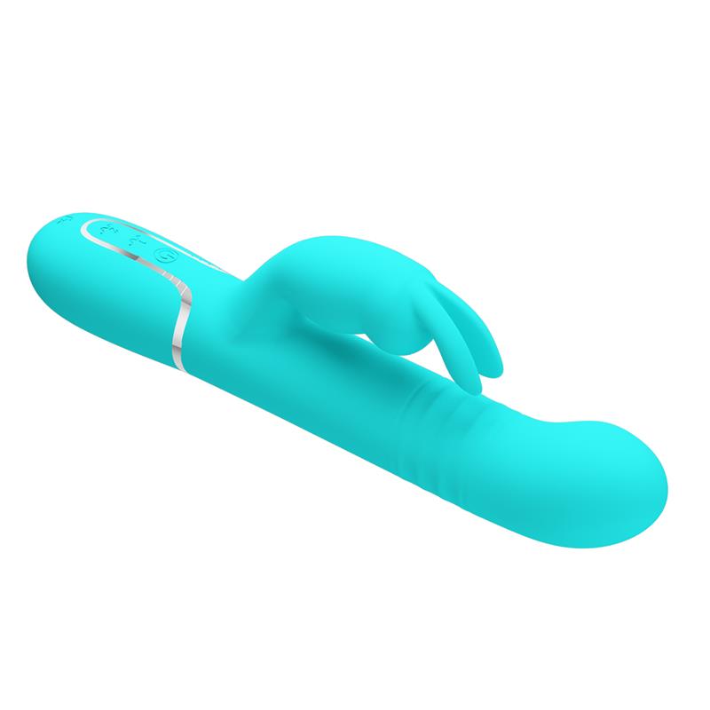 Pretty Love - Vibrador Coale Rabbit Perlas Verde Agua