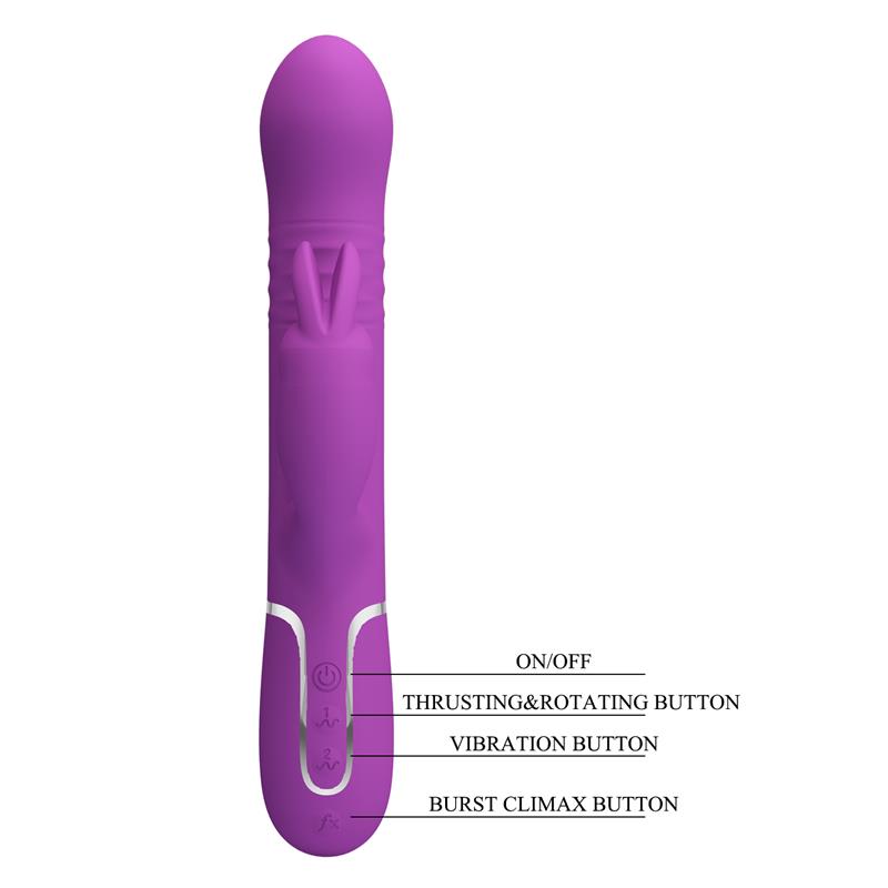 Pretty Love - Coale Vibrador Rabbit Multifunción 4 En 1 Morado