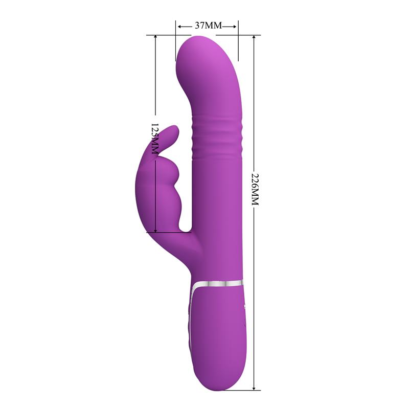 Pretty Love - Coale Vibrador Rabbit Multifunción 4 En 1 Morado