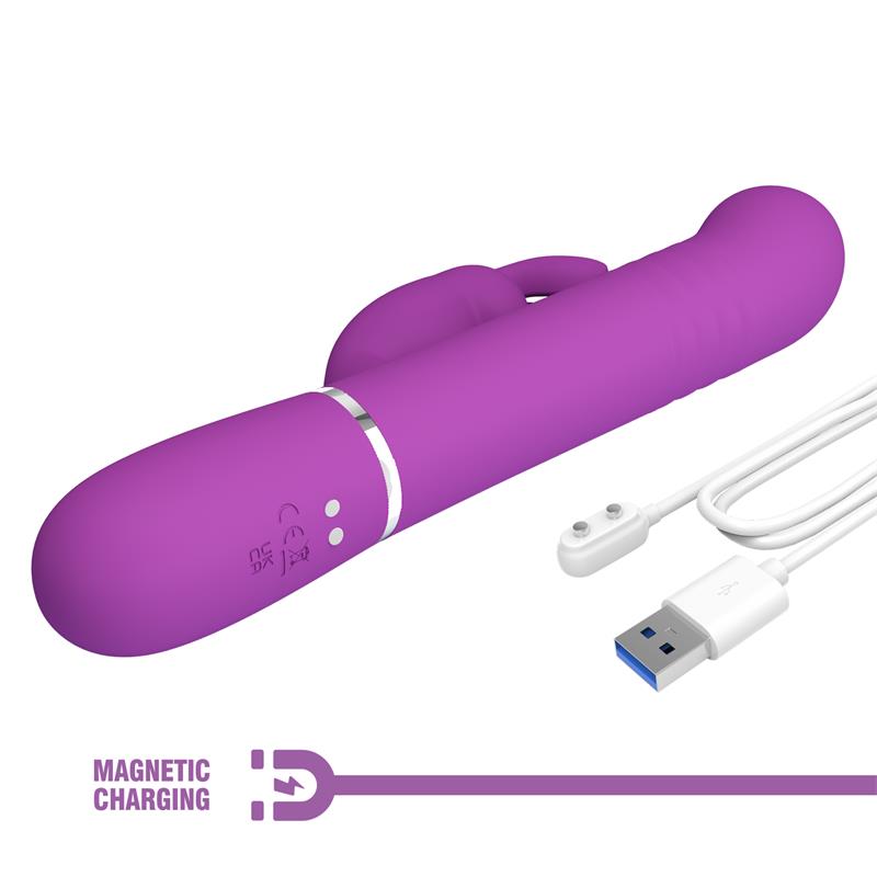 Pretty Love - Coale Vibrador Rabbit Multifunción 4 En 1 Morado